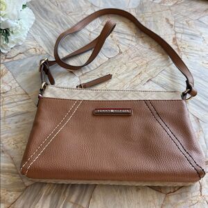 Tommy Hilfiger Tan Crossbody Bag Purse